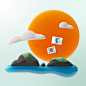 Behance 上的 Naver 3D Icon - Autumn Seasonal