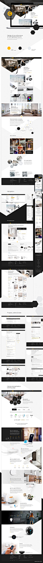 Design of an online store of LED lighting fixturesUI设计作品移动应用界面闪屏首页素材资源模板下载