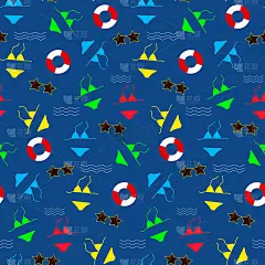 夏天海洋绘画。