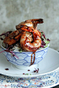 basilgenovese:

Pomegranate Glazed Shrimp (Source: Heather Christo)

✓