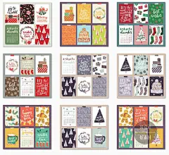 卡通手绘新年圣诞节封面卡片招贴海报模板 矢量设计素材 G1232-淘宝网