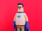 SUPER PLANCHA hero design render c4d illustration character 3d