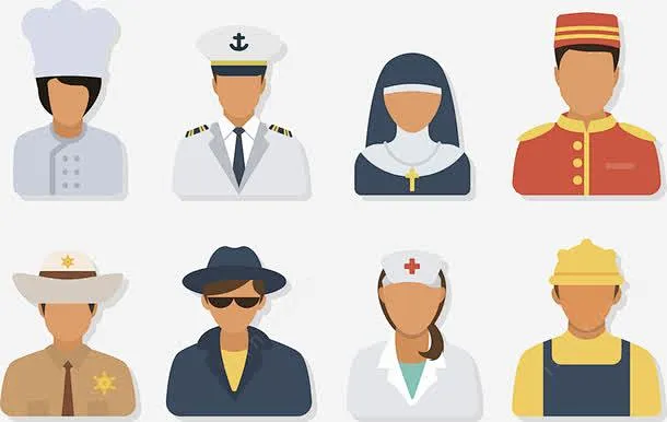 各种职业集合 设计图片 免费下载 页面网页 平面电商 创意素材