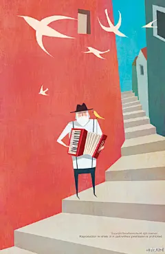 来自插画师@雪魚是個堡 的欧先生系列插画，细腻的画笔，明亮的色彩，我很喜欢哦~(via @雪魚是個堡 )O网页链接