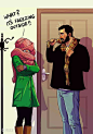 Kosher Passover For Everyone!!!,搞笑的美式漫画描绘夫妻的日常生活,插画,漫画家,Yehuda,漫画