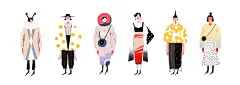 画了一些小人（_一个歪脖子__插画师作品_涂鸦王国gracg.com