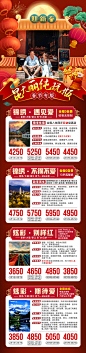 云南昆大丽春节新年旅游海报 
