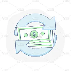 现金返还，退款，现金兑现，资金周转，货币兑换概念