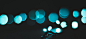 teal and black LED light