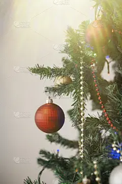 背景,圣诞树,闪亮的,圣诞装饰物,季节,垂直画幅,图像,松科,装饰物