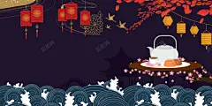 中秋佳节海报背景 茶壶 超市 餐厅 背景 设计图片 免费下载 页面网页 平面电商 创意素材