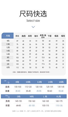 Yuri1采集到尺码表