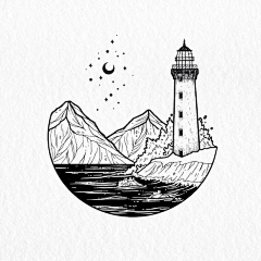 CL碾尘采集到针管笔画