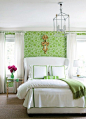 Green bedroom: