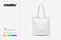 环保手提帆布袋挎设计样机智能贴图素材Tote Bag 2 Mockup - 1382168