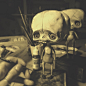 雕塑家nobuhappyspooky聚合物粘土作品 #候鸟陶推荐# #匠心手工# ​​​​