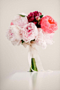 Multicolored Pink  Peonies Bouquet