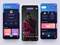 Community App 2 icon design group people card branding saepul gradient typography live community ui  ux design ui android ios app