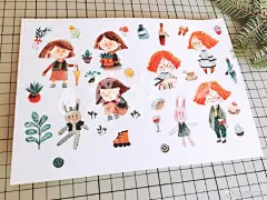 别浪，猥琐发育，把去年的“债”先还掉#手帐##和纸胶带画##每日一画##少儿插画# ​​​​