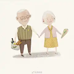 手绘插画投稿:@小小小猫Maoer | 我能想到幸福的样子…… ​​​​