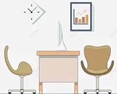 卡通简约工作办公环境装饰 设计图片 免费下载 页面网页 平面电商 创意素材