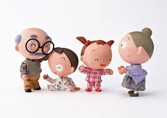 爷爷奶奶和孙子孙女图片