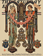 插画｜J.C. Leyendecker（1874~1951），之前一直有关零碎收集这位大大的画，今天才系统地整理了一下。
真的是太好看了，既有黄金时代的插画遗风，又有一丝洛可可式的贵气与中世纪配色的华丽，而表现手法却非常现代~
维基百科传送页面：O网页链接 ​​​​