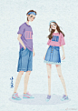 《我们约会吧》——小美马插画师作品
