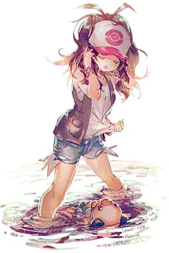 精灵宝可梦  透子  水水獭  P站:Namie