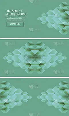 矢量青色多边形背景