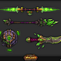 Legion Artifact Weapons, Calvin Boice : These are some of the artifact weapons I made for World of Warcraft: Legion.
