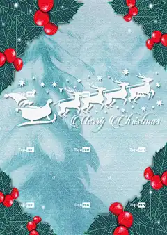 圣诞贺卡 贺卡 圣诞节 圣诞快乐 复制空间