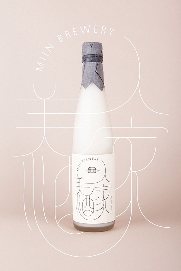 韩国传统米酒Miin包装设计欣赏-平面设...