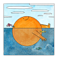 cartoon Drawing  elephant ILLUSTRATION  lettering Marker summer Sun