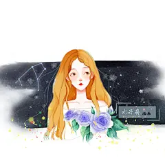 星空背景头像一组 | m木子舟 - 原创作品 - 涂鸦王国插画