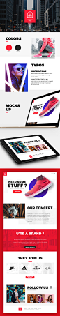 LANDING PAGE - The New Shop : Landing page to describe the concept of The New Shop