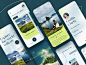 Travel service - Mobile app by Anastasia Golovko on Dribbble