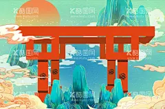临汾自然博物馆  - 源文件下载【酷图网】山西,临汾,自然,博物馆,建筑,插画