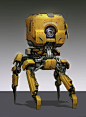 Yellow Bot, Sam  Brown : Yellow Bot by Sam  Brown on ArtStation.