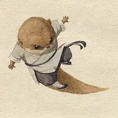 水獭武侠系列人设 Kung Fu Otter Character design on Behance