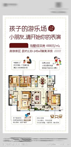 房地产创意户型价值点海报-源文件下载-志˜设ˉ网
