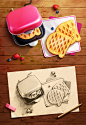 Waffle illustration
by Artua