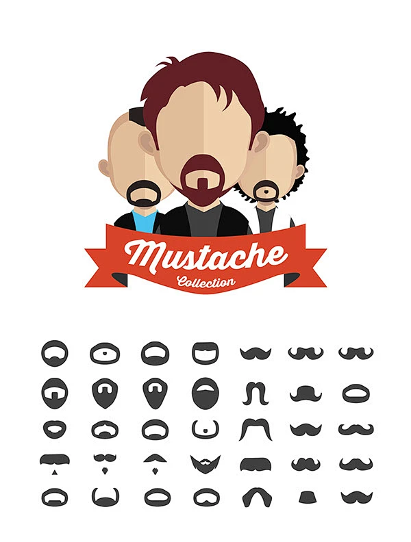Mustache Collection : Mustache Collection图片_设计学习与素材图片素材-花瓣网