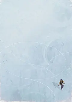 简单主义却又充满孤独感的色彩插画