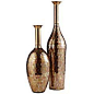 Gold mosaic metal vases@北坤人素材