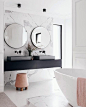 Incredible White Marble Bathroom Design12 - TOPARCHITECTURE