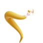 Hand Holding Megaphone  3D Icon