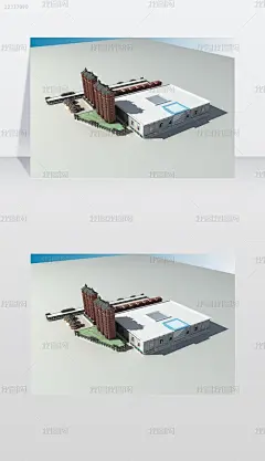 现代建筑3D模型3D模型住宅区住宅楼