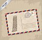 比萨斜塔明信片矢量素材，素材格式：AI，素材关键词：明信片,意大利,邮戳,比萨斜塔,邮票