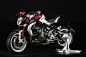 2015 MV Agusta Brutale Dragster 800 RR in Pearl Shock Red/Pearl Ice White. MV Agusta photo. 